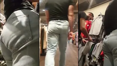 Deux mecs arabes (syriens), dont un avec un cul rebondi dans un jean serré