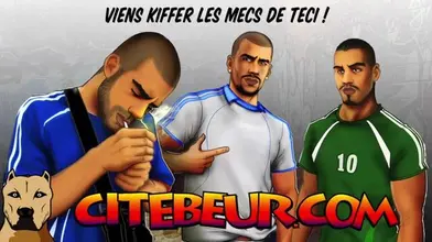 Kad et un beau gosse au parking