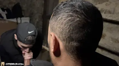 Un nouveau qui se fait sucer pour la bienvenue