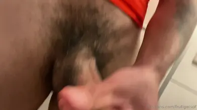 Masturbating with my compression tee