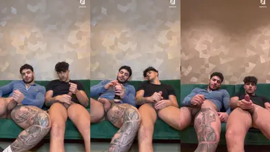 Branlette entre potes arabes hétéros