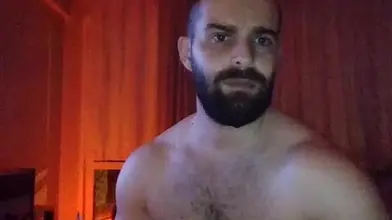 Mec Turc Poilu se Branle la Queue Intacte en Webcam