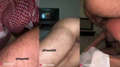 Un Étalon Saoudien Bien Monté en Chèche Baise Son Bottom à Cru dans une Scène Amateur