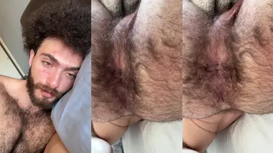 Je montre mon cul poilu au lit