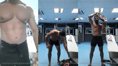 Arad Massimo – Stud Arabe Musclé Tease au Gym (Clip)