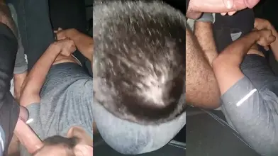 Fellation amateur du Moyen-Orient dans le noir — Vidéo brute WhatsApp
